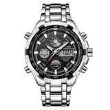 Exclusive Silver Steel 2-in-1 Watch