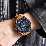 Luxury Chronograph Watch with Silicone Strap