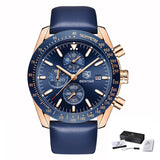 Luxury Chronograph Watch with Silicone Strap