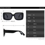 Classic Luxury Brand Designer Big Frame Square Sunglasses Women Men Fashion Vintage Popular Travel Sun Glasses Shades UV400
