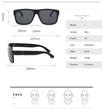 Fashion Square Polarized Sunglasses Men Vintage Plastic Male Sun Glasses Women Stylish Black Sport Shades UV400