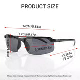 Men Night Vision Glasses for Driving Yellow Glasses PC Frame Sunglasses Outdoor Glasses To Handle At Night Anti Glare