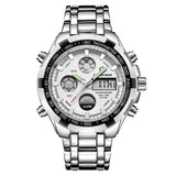 Exclusive Silver Steel 2-in-1 Watch