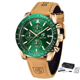 Luxury Chronograph Watch with Silicone Strap