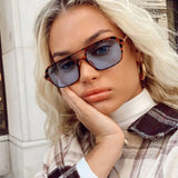 2024 Retro Punk Sunglasses Women Rectangle Brand Eyeglasses for Women/Men Luxury Brand Glasses Women