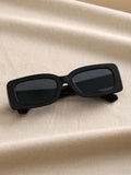 Unisex Fashion Plastic Square Frame Sunglasses For Street Photography Parties And Beach Trips