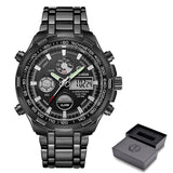 Exclusive Silver Steel 2-in-1 Watch