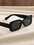 Unisex Fashion Plastic Square Frame Sunglasses For Street Photography Parties And Beach Trips